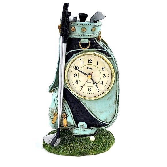 Crosa Golfer Collectible Golf Bag Clock 9.75 inch Battery Operated Quartz 2002 - Picture 1 of 10
